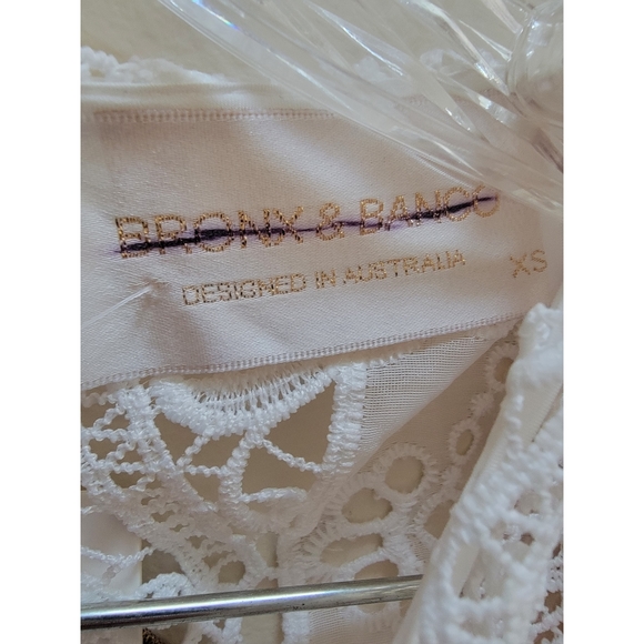 FREE PEOPLE / Bronx and Banco Adele Eyelet Lace Maxi Gown Size/XS - Picture 11 of 16